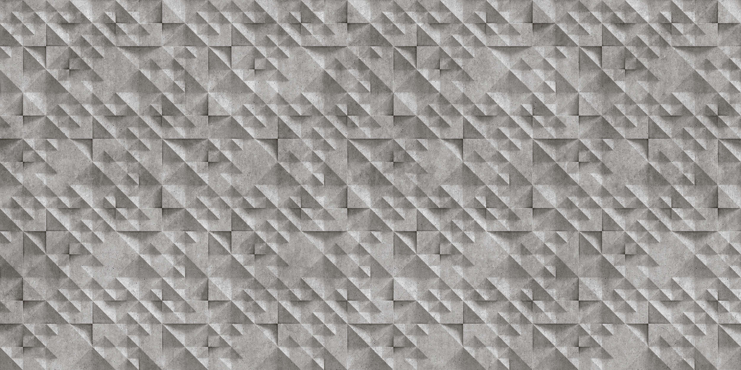             Concrete 2 - Coole 3D Beton-Rauten Fototapete – Grau, Schwarz | Struktur Vlies
        