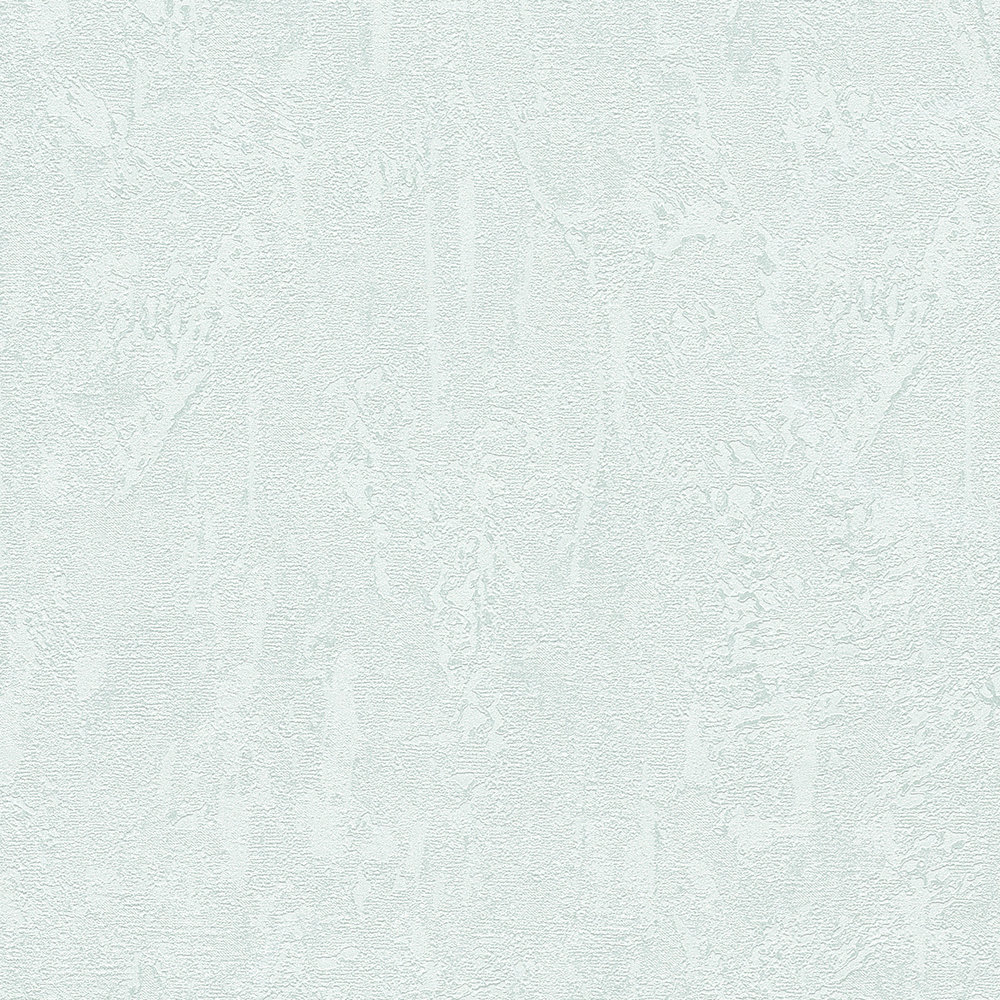             Putzoptik Tapete Hellblau Weiß mit Struktureffekt
        