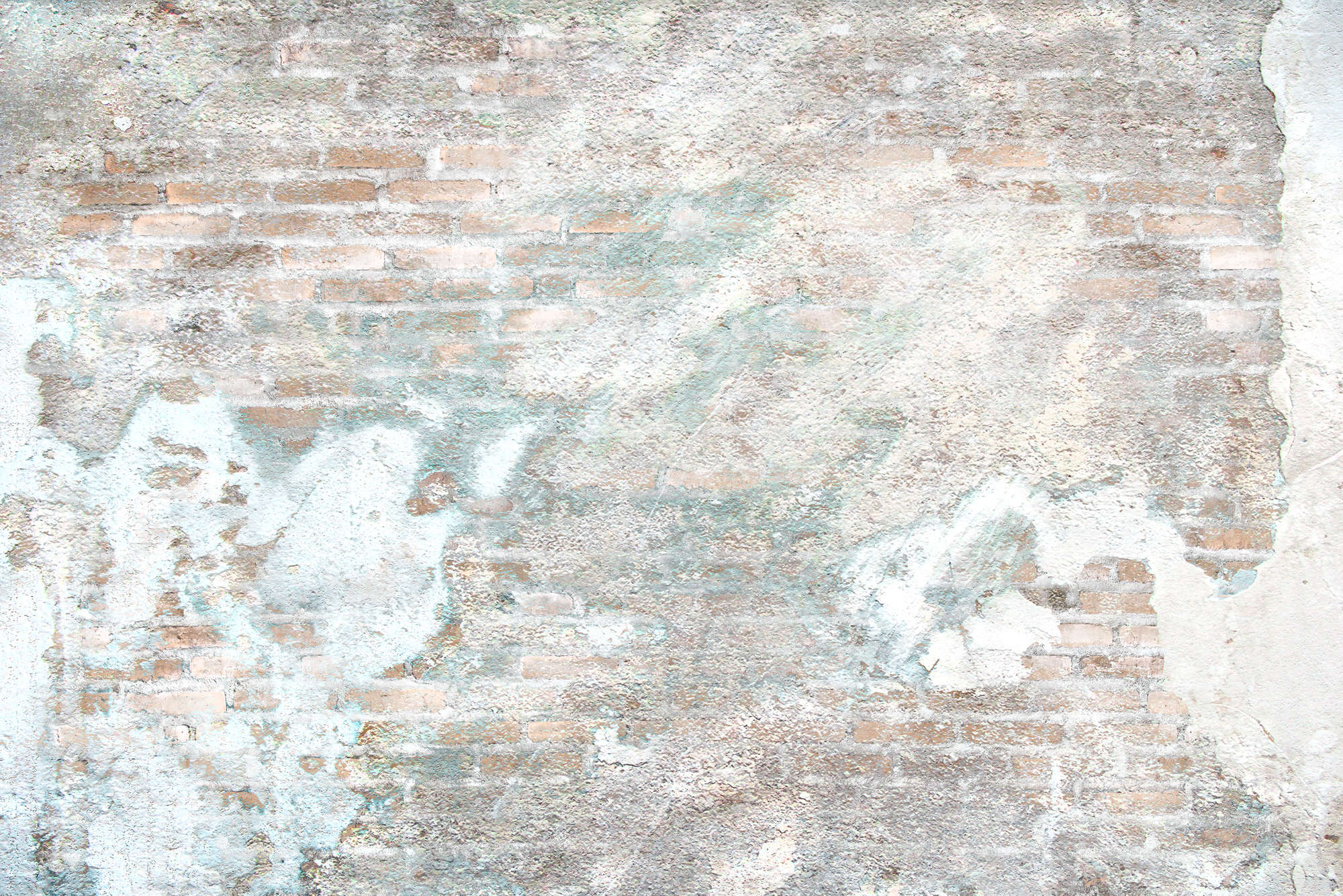             Fototapete Steinwand mit Putzresten – Premium Glattvlies
        