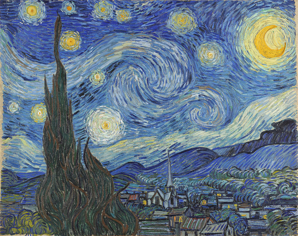             Fototapete "Die Sternennacht" von Vincent van Gogh
        