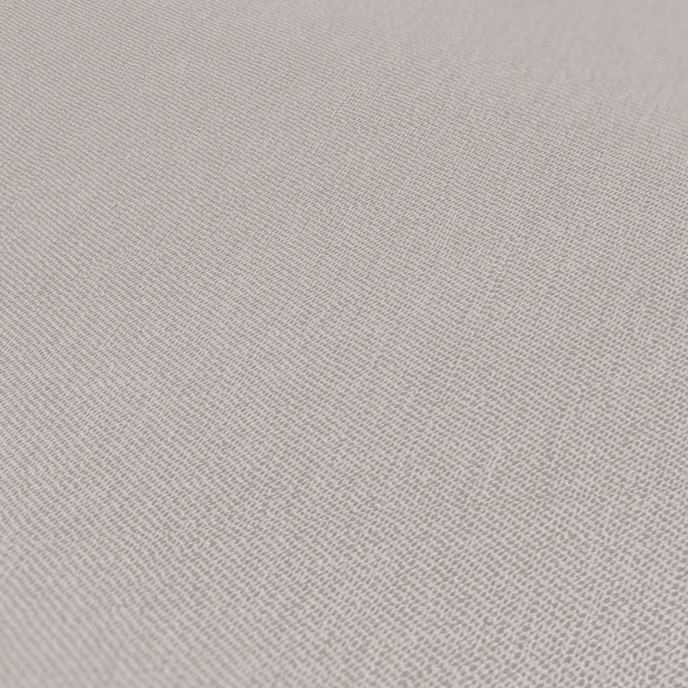             Tapete Taupe unifarben Grau Beige mit Textiloptik – Grau, Braun
        