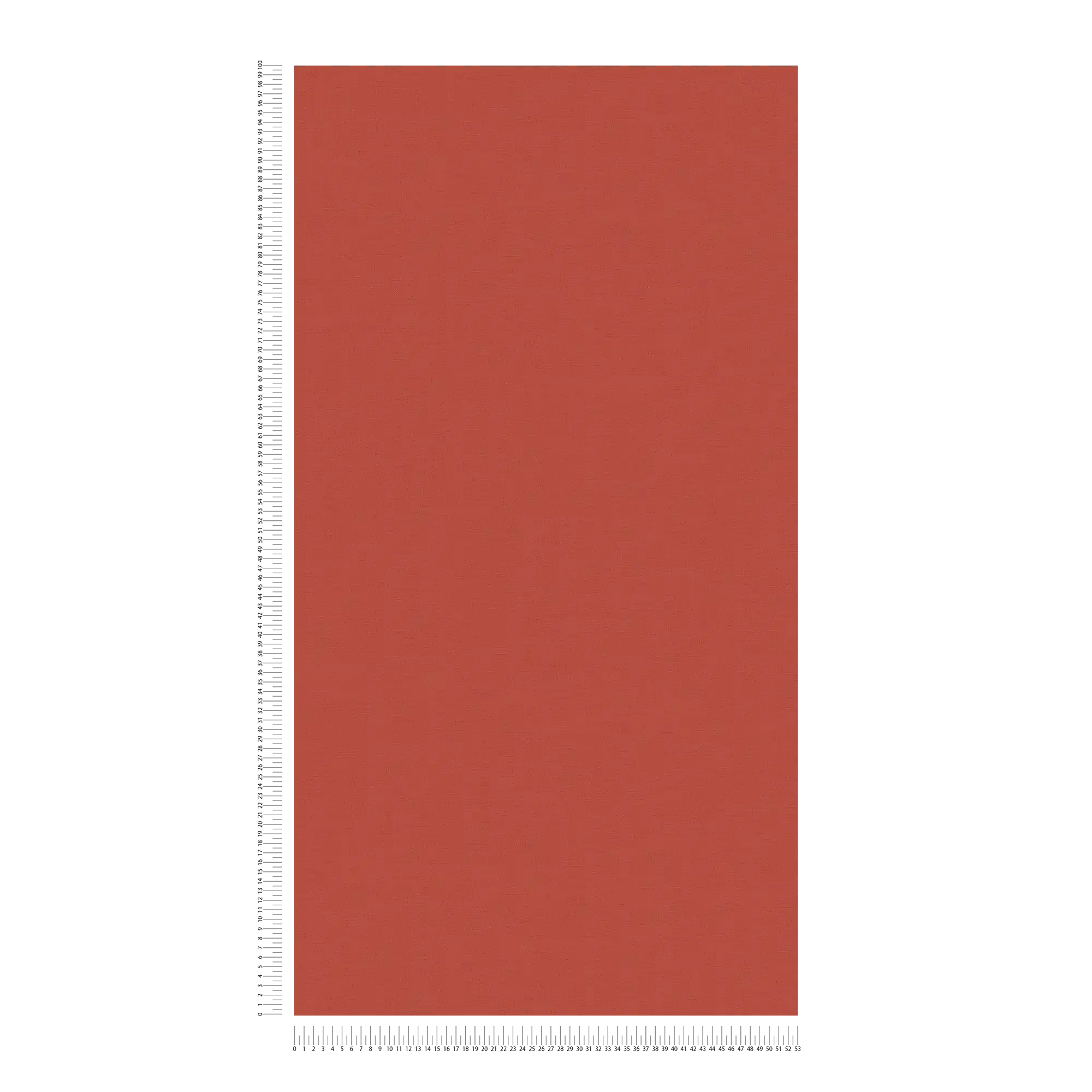             Rote Tapete Kaminrot unifarben mit Textil Design
        