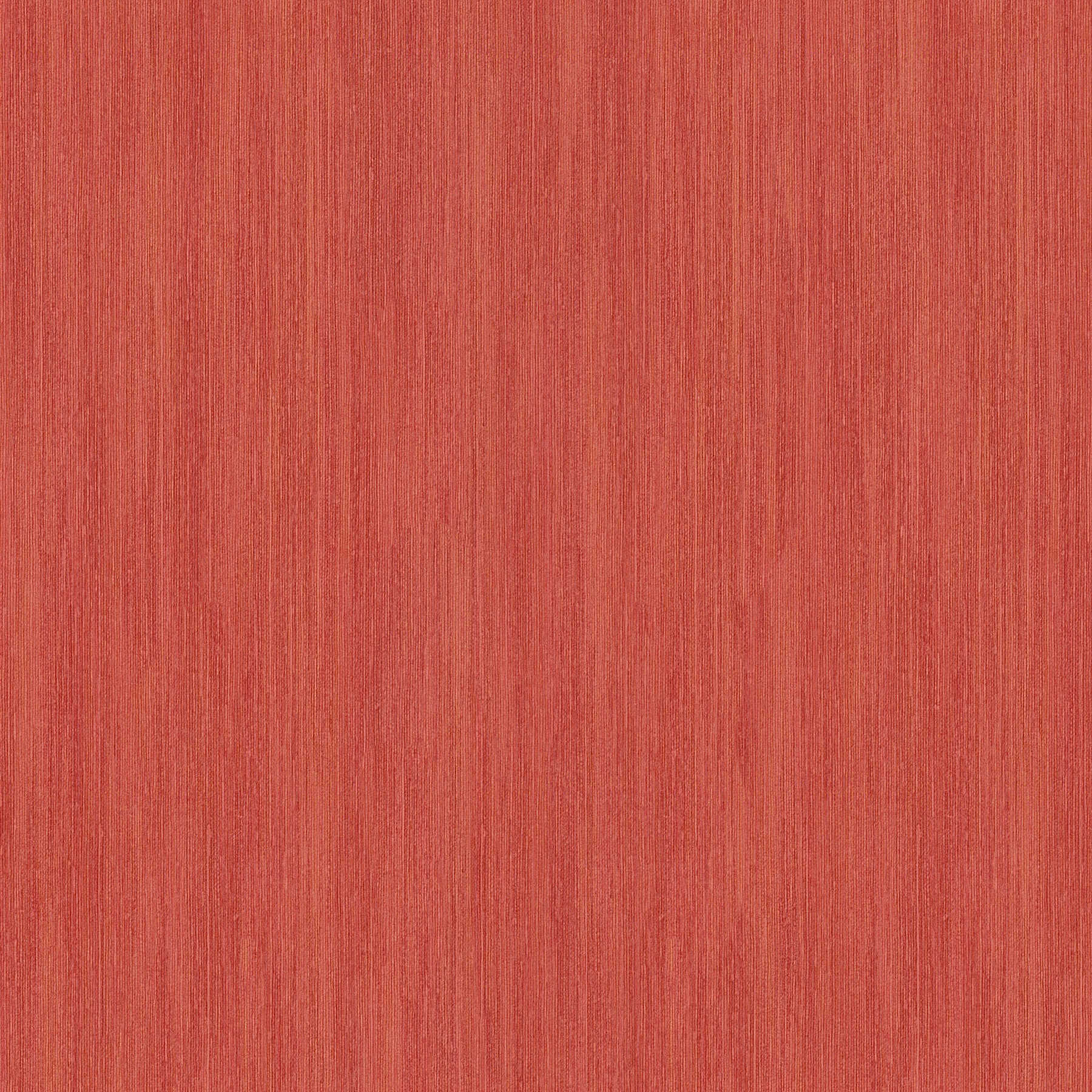 Vliestapete Rot mit Metallic Schraffur, meliertes Design
