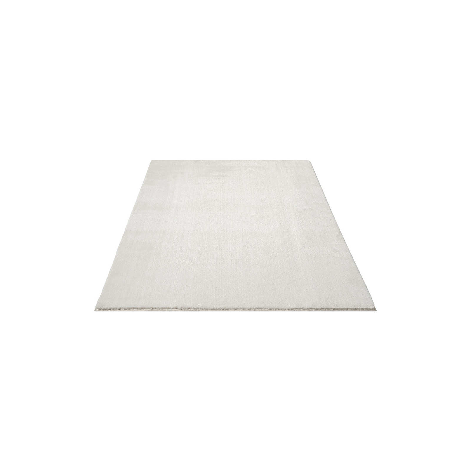 Modischer Hochflor Teppich in Creme – 200 x 140 cm
