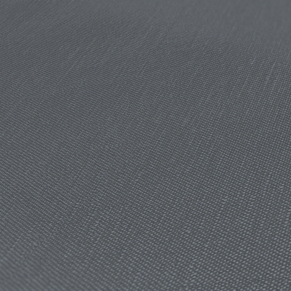             Vliestapete Anthrazit mit Textiltextur – Grau
        
