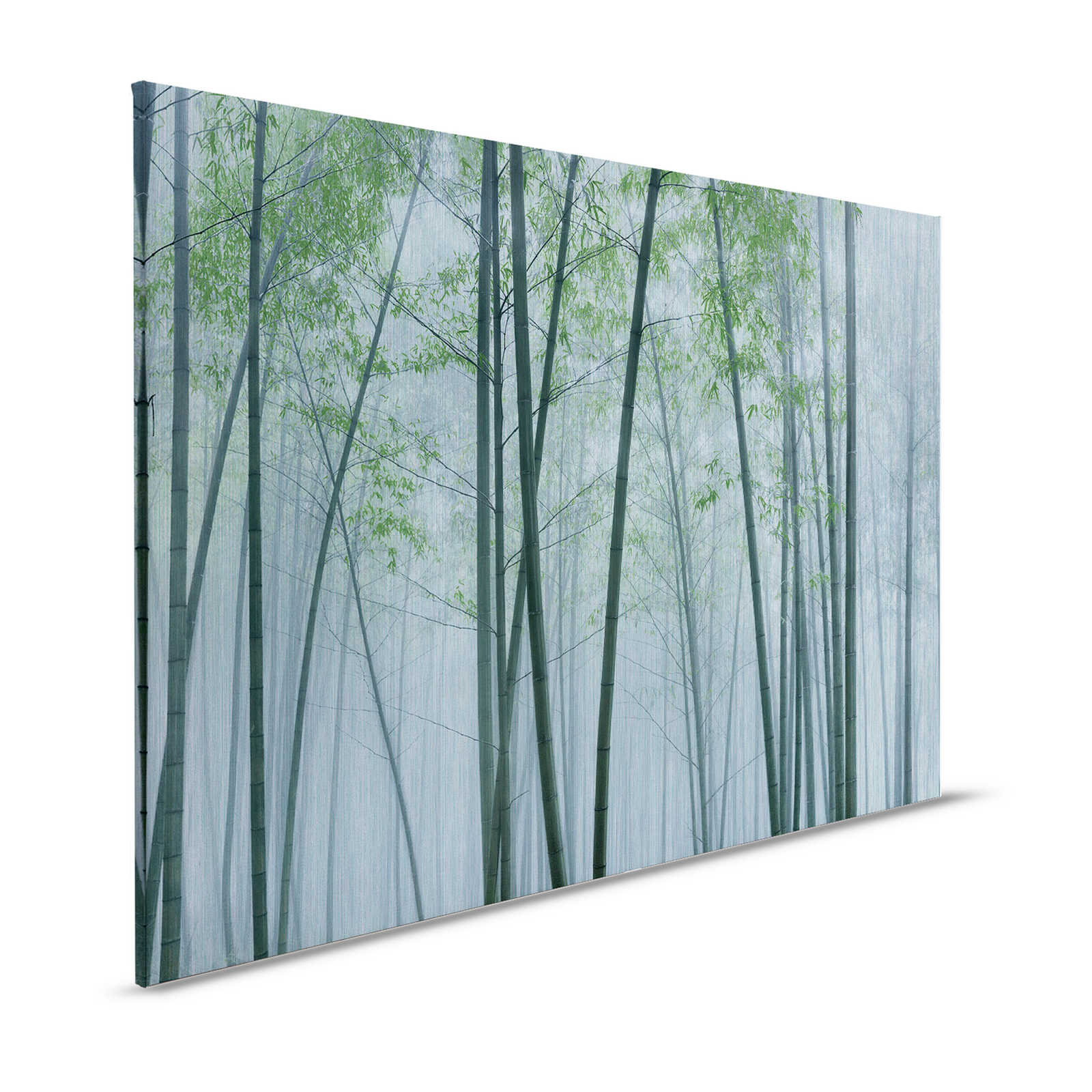 In the Bamboo 2 - Leinwandbild Bambus-Wald im Morgengrauen – 1,20 m x 0,80 m
