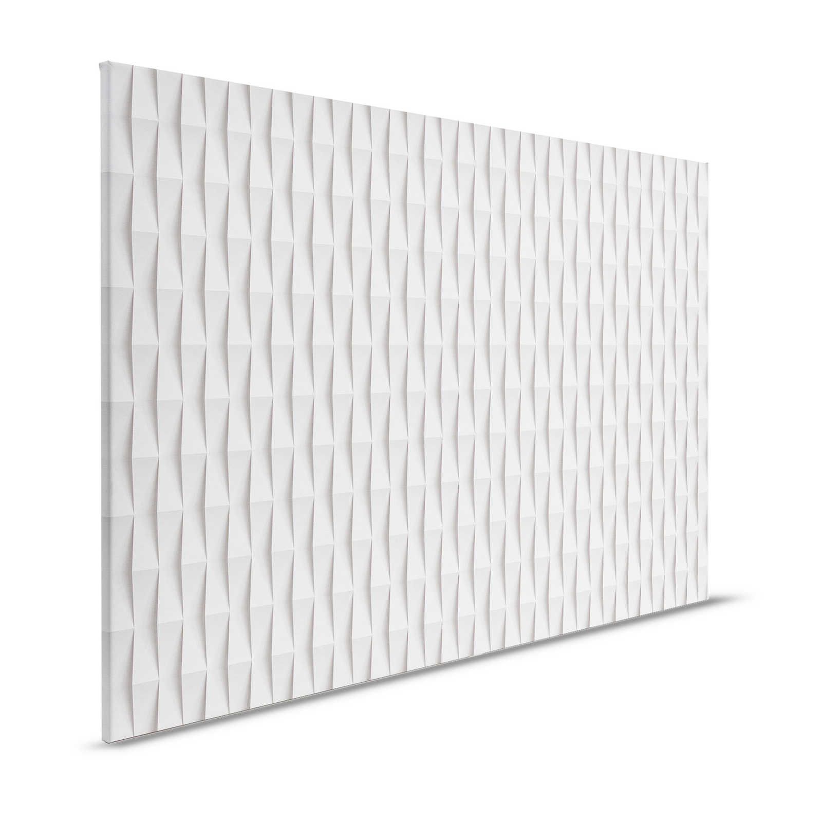 Paper House 2 - 3D Leinwandbild Papier Falten Design mit Schattenwurf – 1,20 m x 0,80 m
