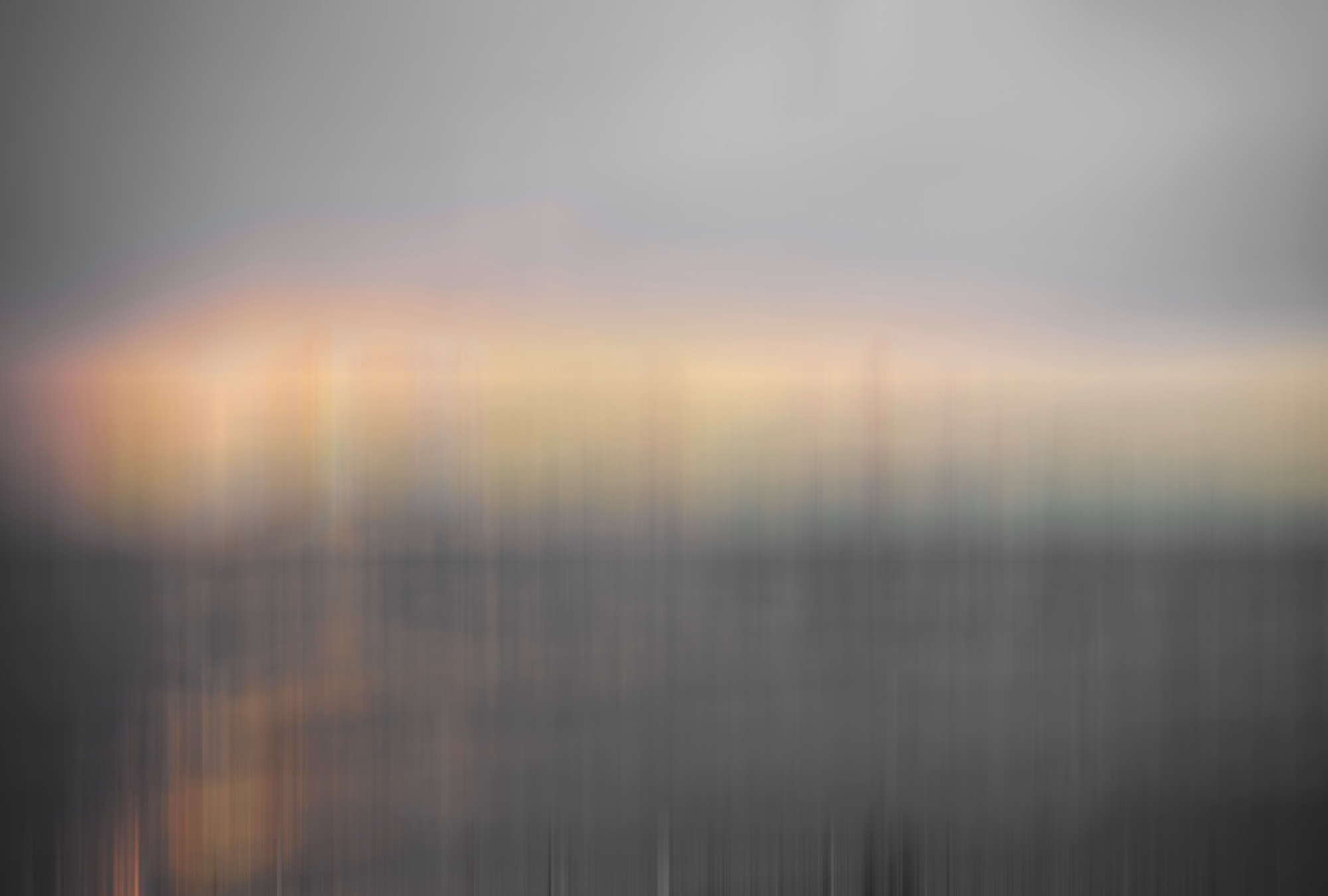             Fototapete abstrakter Meerblick, Landschaftsmotiv – Orange, Grau, Gelb
        