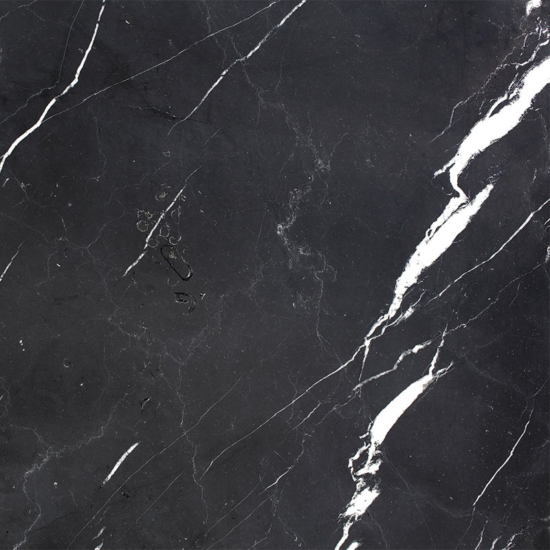 Fototapete schwarzer Marmor weiß marmoriert – Schwarz, Weiß
