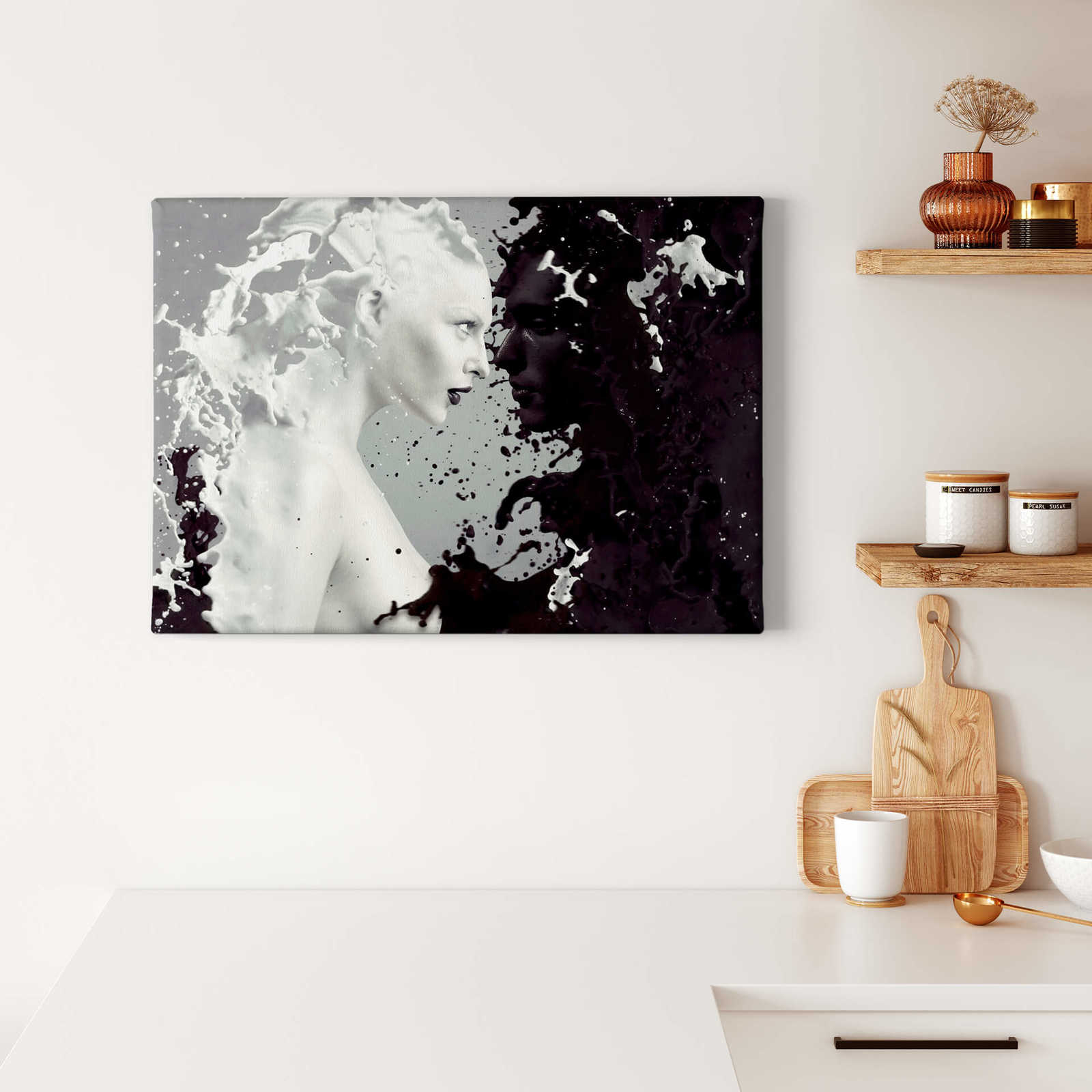             Leinwandbild "Milch & Kaffee" Modern Art – 0,70 m x 0,50 m
        