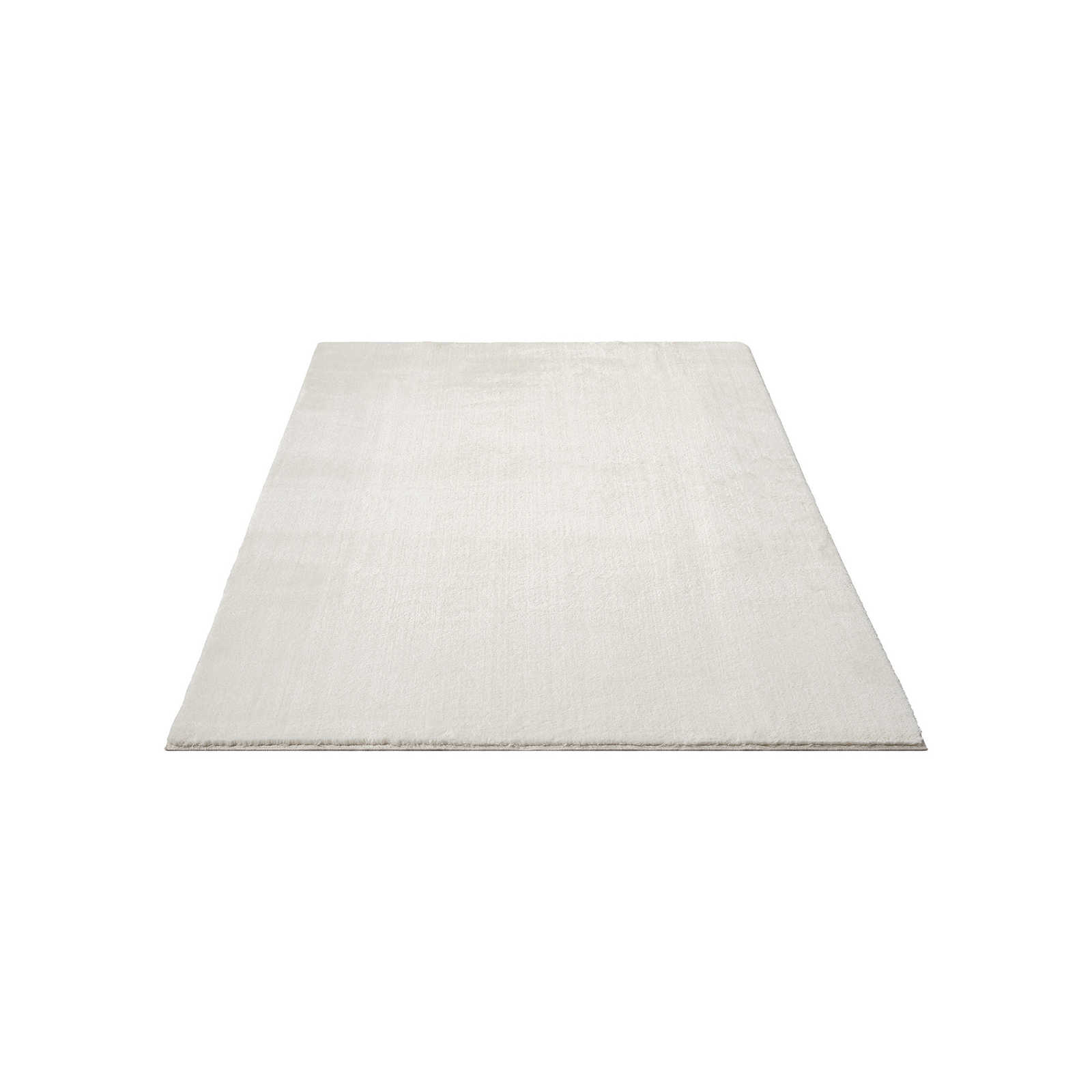 Modischer Hochflor Teppich in Creme – 230 x 160 cm
