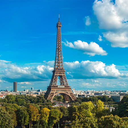         Fototapete Eiffelturm & Skyline von Paris
    