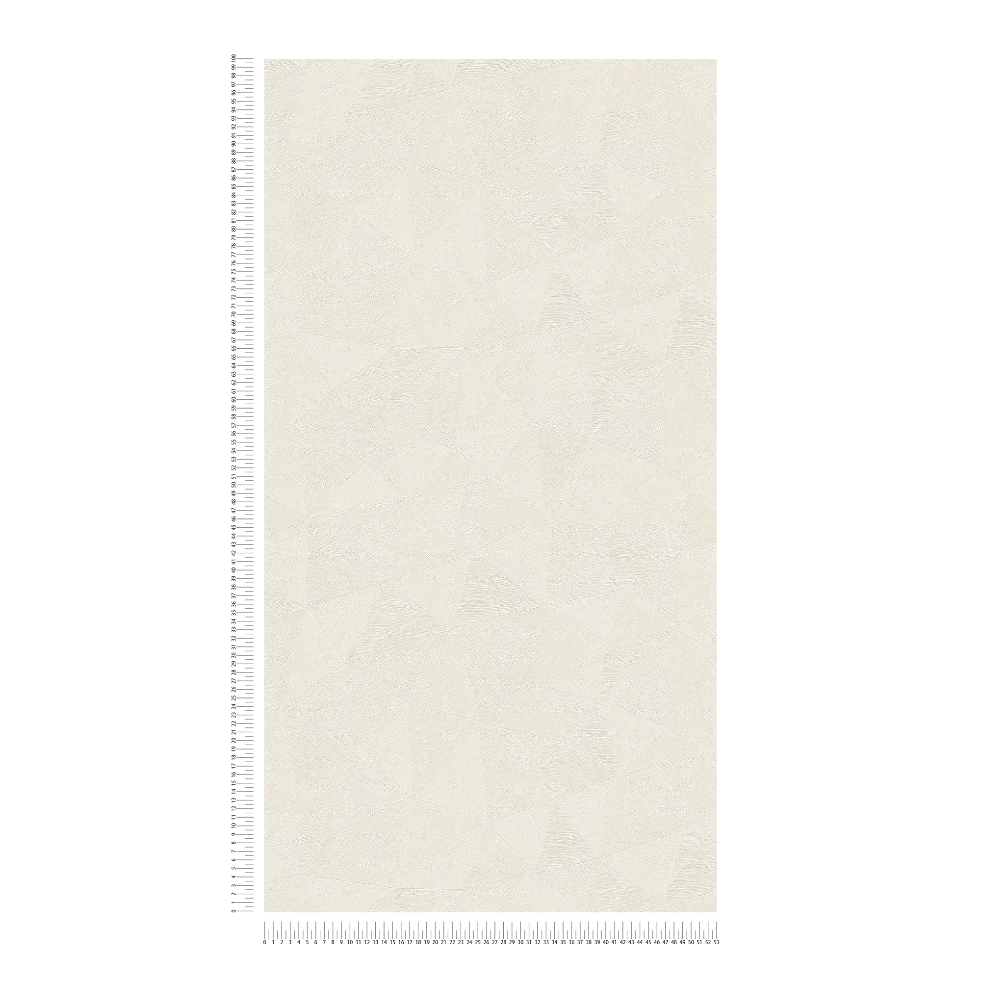             Grafische Vliestapete mit leichtem Muster – Weiß
        