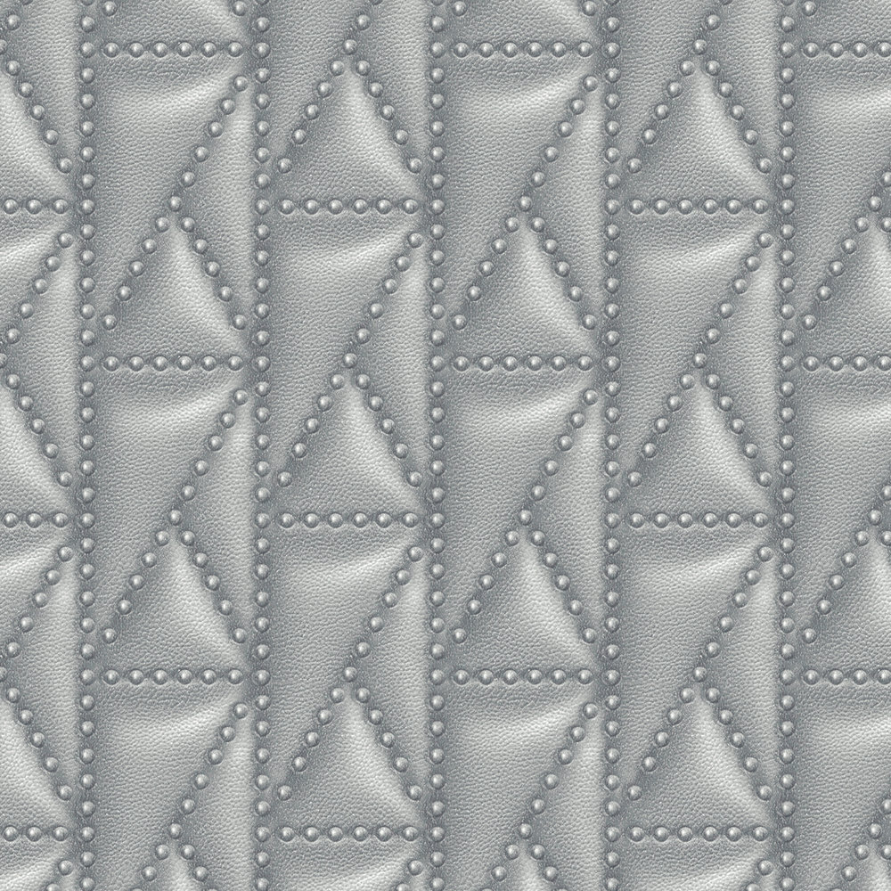             Vliestapete Karl LAGERFELD Quilt Taschen Design – Grau
        