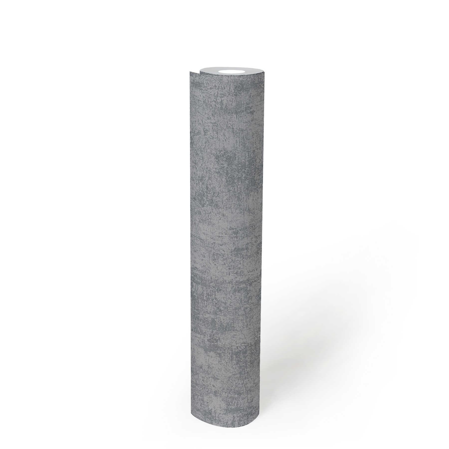             Dunkle Vliestapete mit Beton-Optik – Grau
        