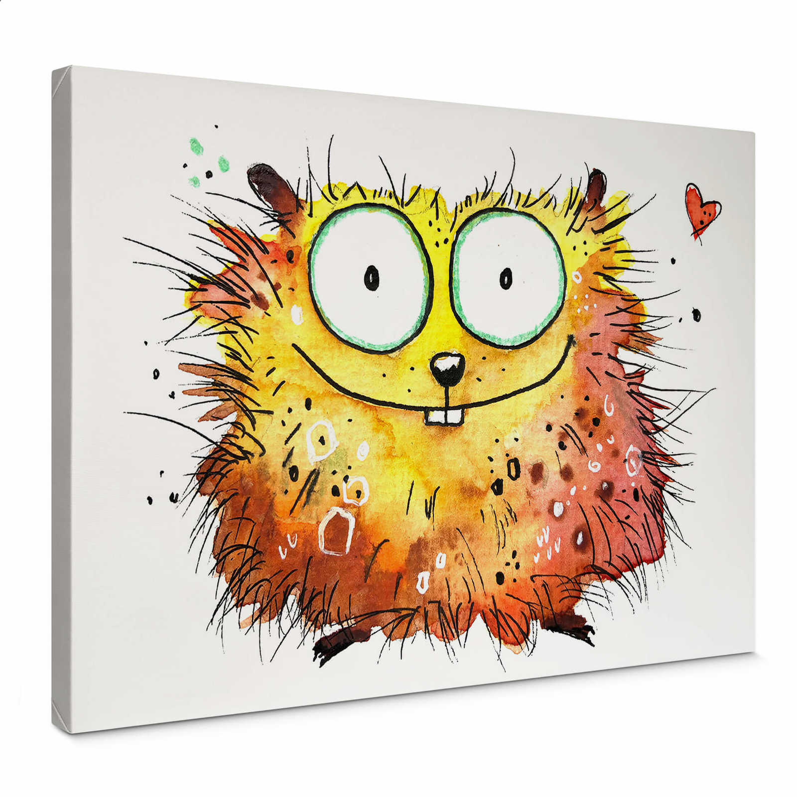 Leinwandbild Comic Hamster für Kinder, von Hagenmeyer – 0,70 m x 0,50 m
