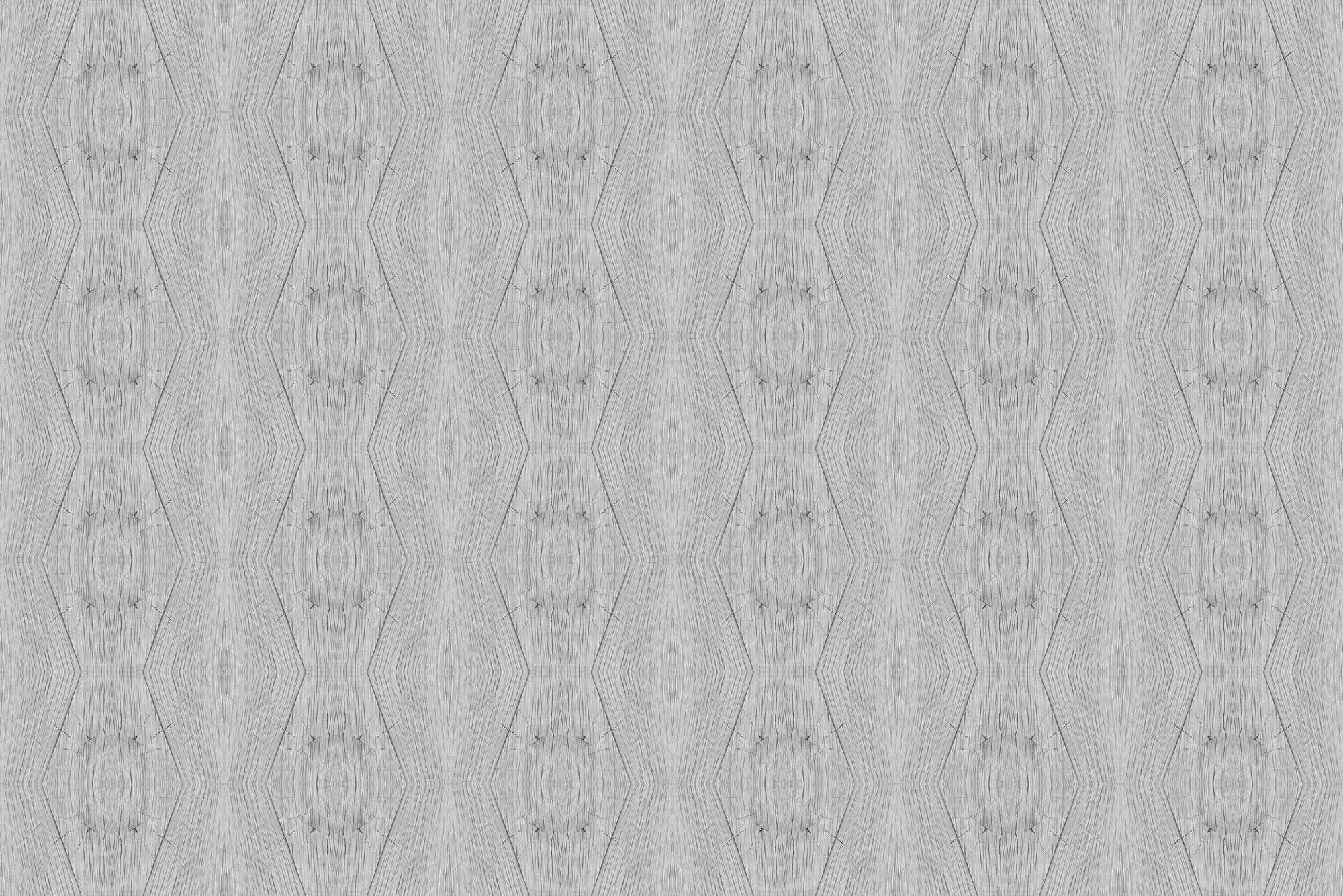             Grafik Fototapete mit Kaleidoskop Motiv Grau auf Strukturvlies
        