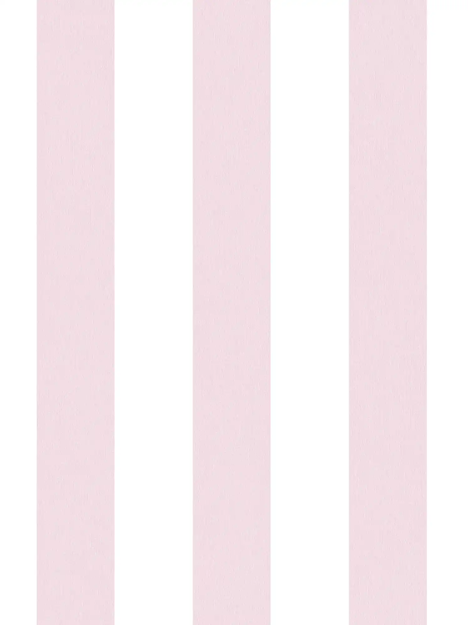 Kinderzimmer Mädchen Tapete Streifen senkrecht – Rosa, Weiß
