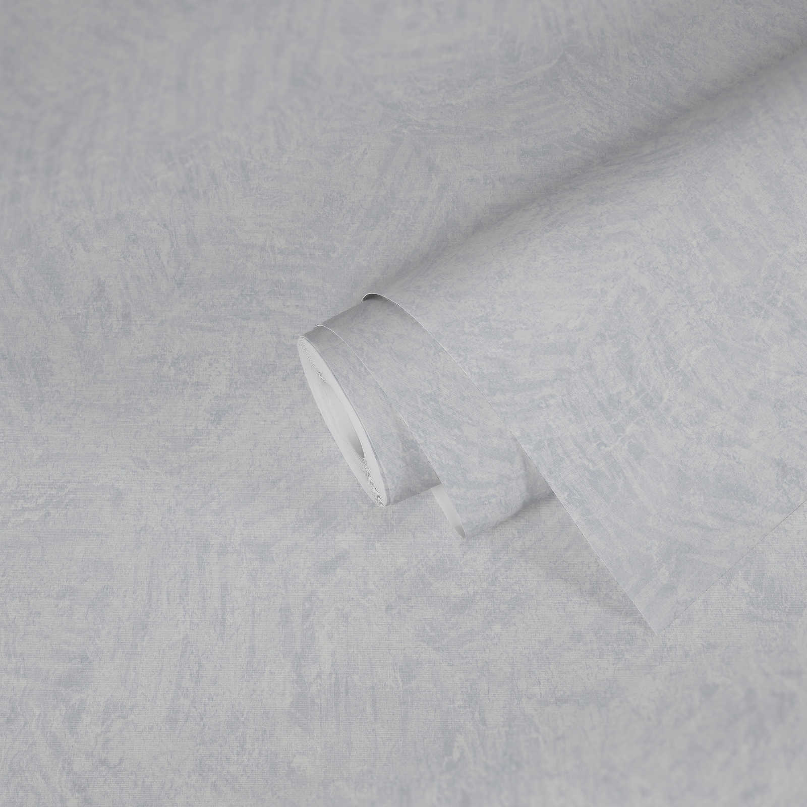             Textiloptik Tapete mit Strukturdesign – Weiß, Blau
        
