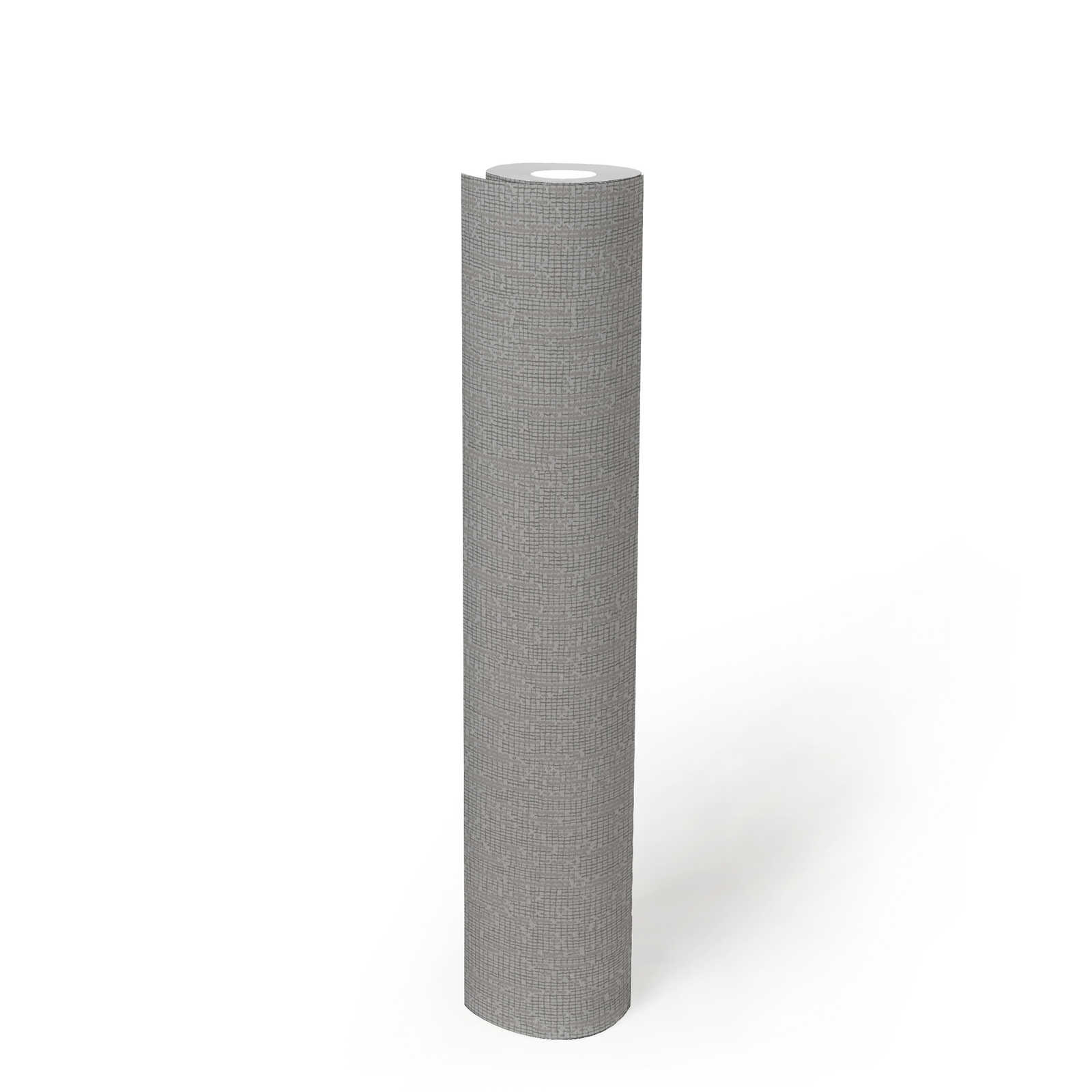             Tapete einfarbig mit Strukturdetails, Scandi Stile – Grau
        