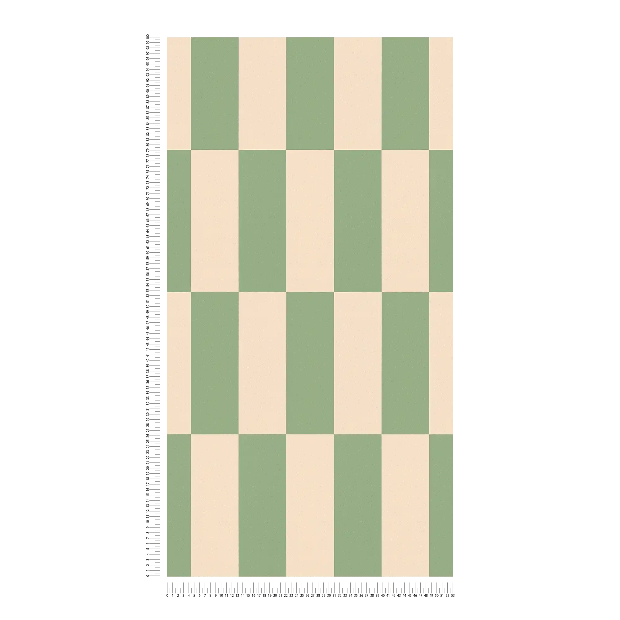             Vliestapete Grafik Vierecke zweifarbig – Beige, Grün
        