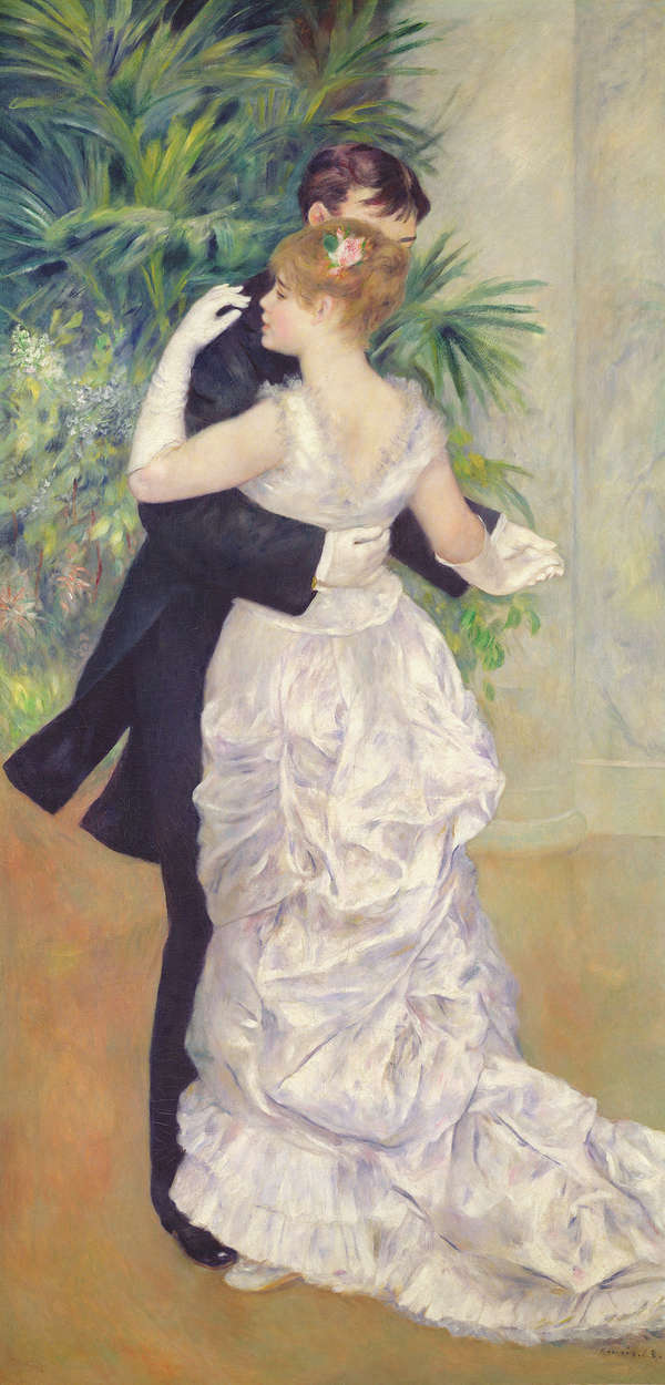            Fototapete "Tanz in der Stadt" von Pierre Auguste Renoir
        