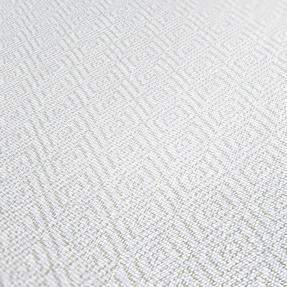             Vliestapete Textiloptik mit Ton-in-Ton Muster – Grau
        