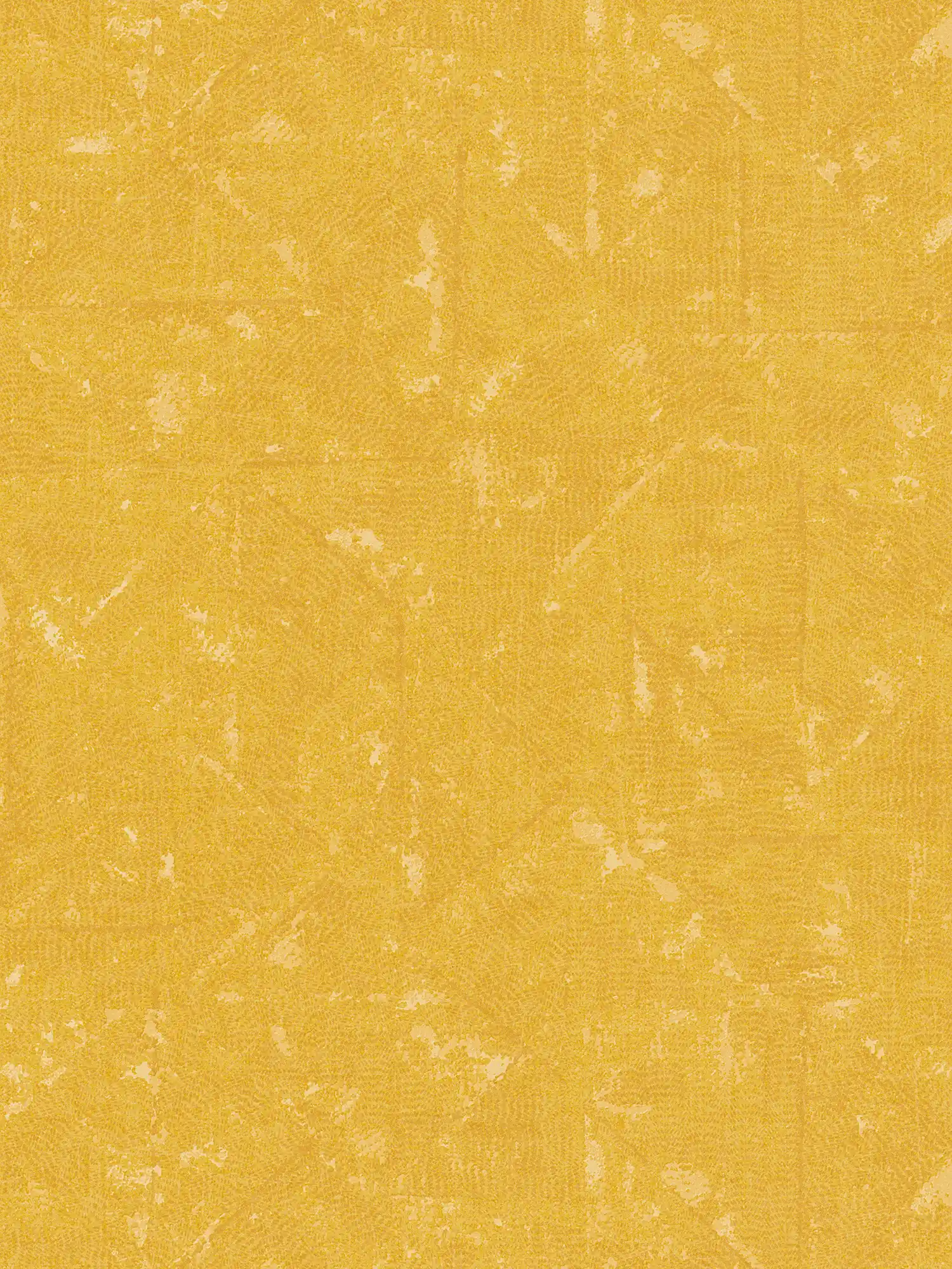 Tapete sommerlich Gelb, asymmetrisches Muster – Gelb
