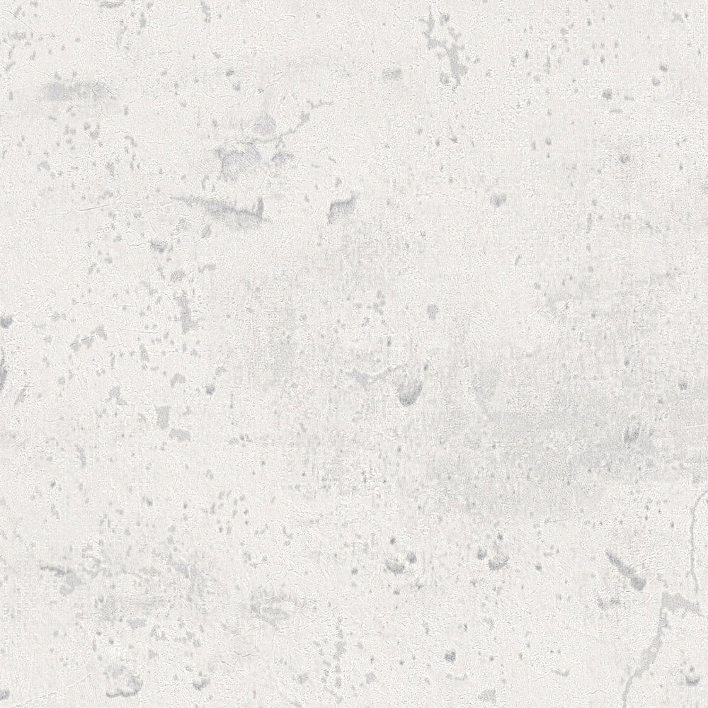             Betontapete im Industrial Style – Weiß-Grau
        