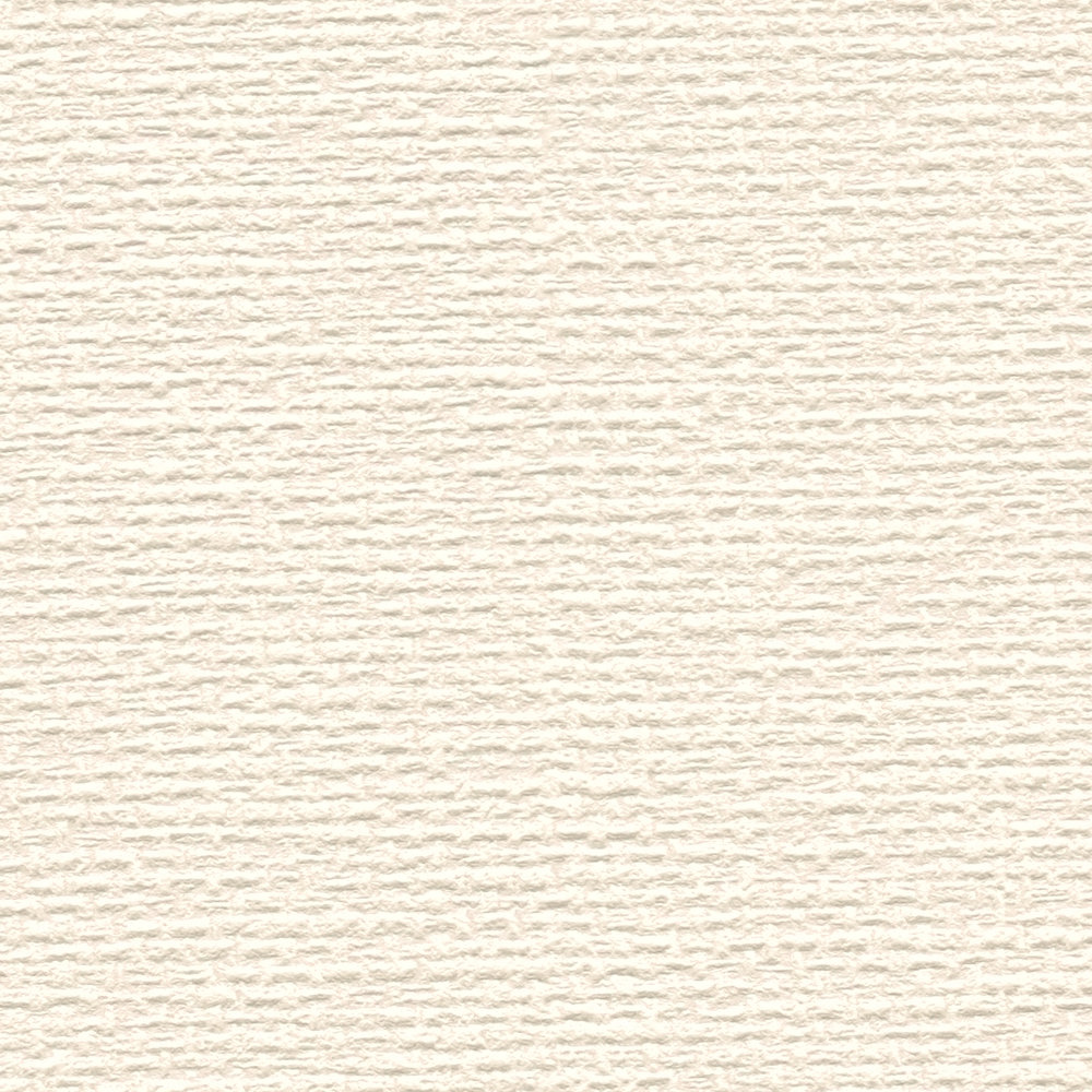             Tapete mit Gewebestruktur im Scandi Stil – Creme, Weiß
        