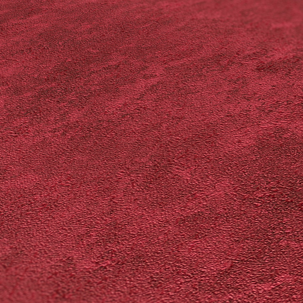             Unitapete Farbschattiert, natürliches Strukturmuster – Rot
        