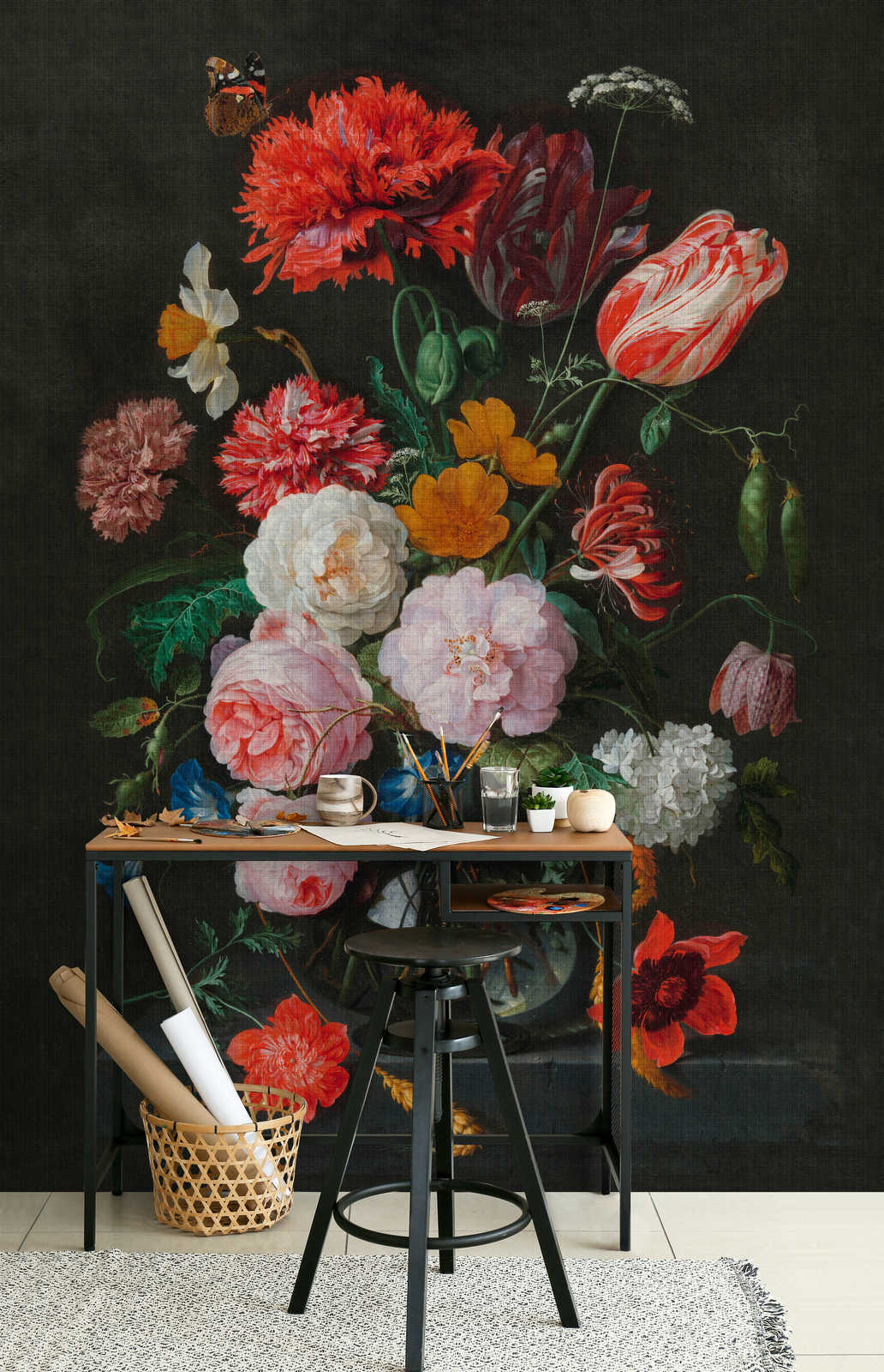             Artists Studio 4 – Fototapete Blumen Stillleben mit Rosen
        
