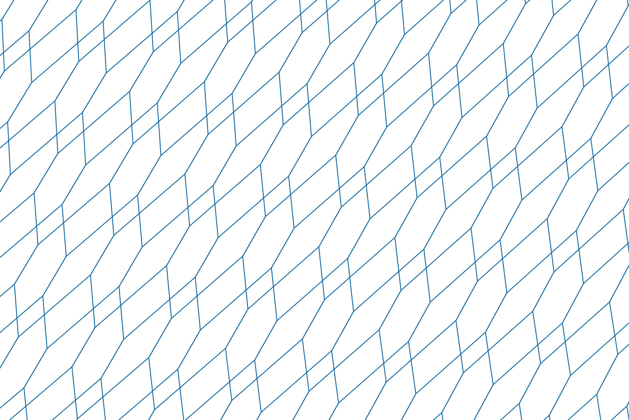             Design Fototapete Sechseck Muster blau auf Premium Glattvlies
        