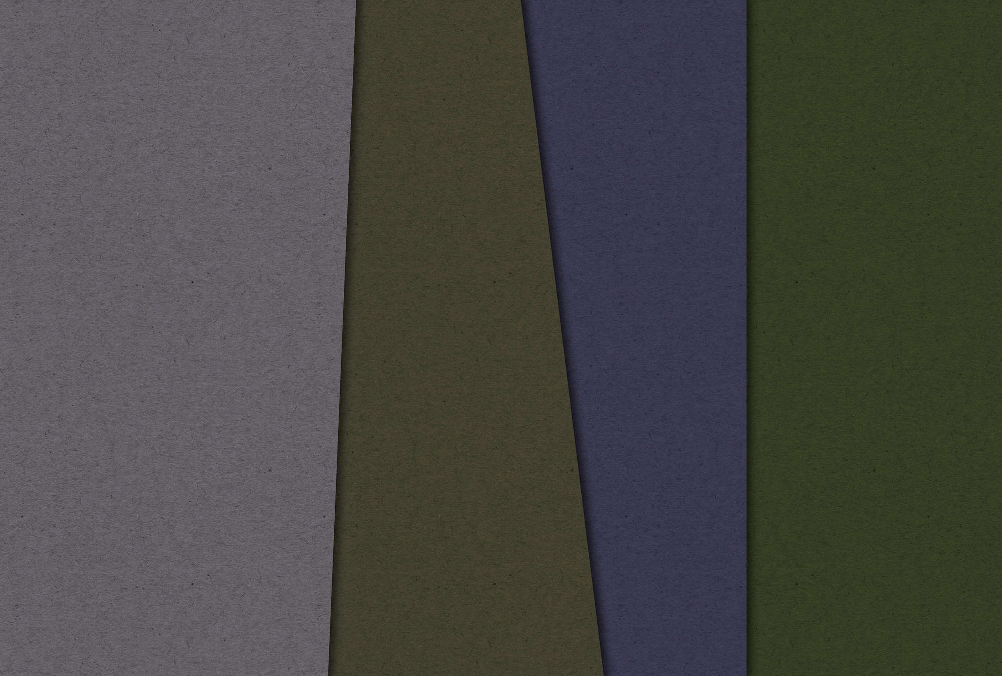             Layered Cardboard 3 - Fototapete minimalistisch & abstrakt- Pappe Struktur – Grün, Violett | Perlmutt Glattvlies
        
