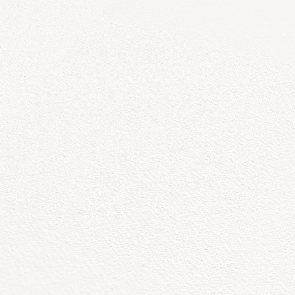             Tapete Weiß einfarbig mit Gewebetextur & Struktureffekt
        