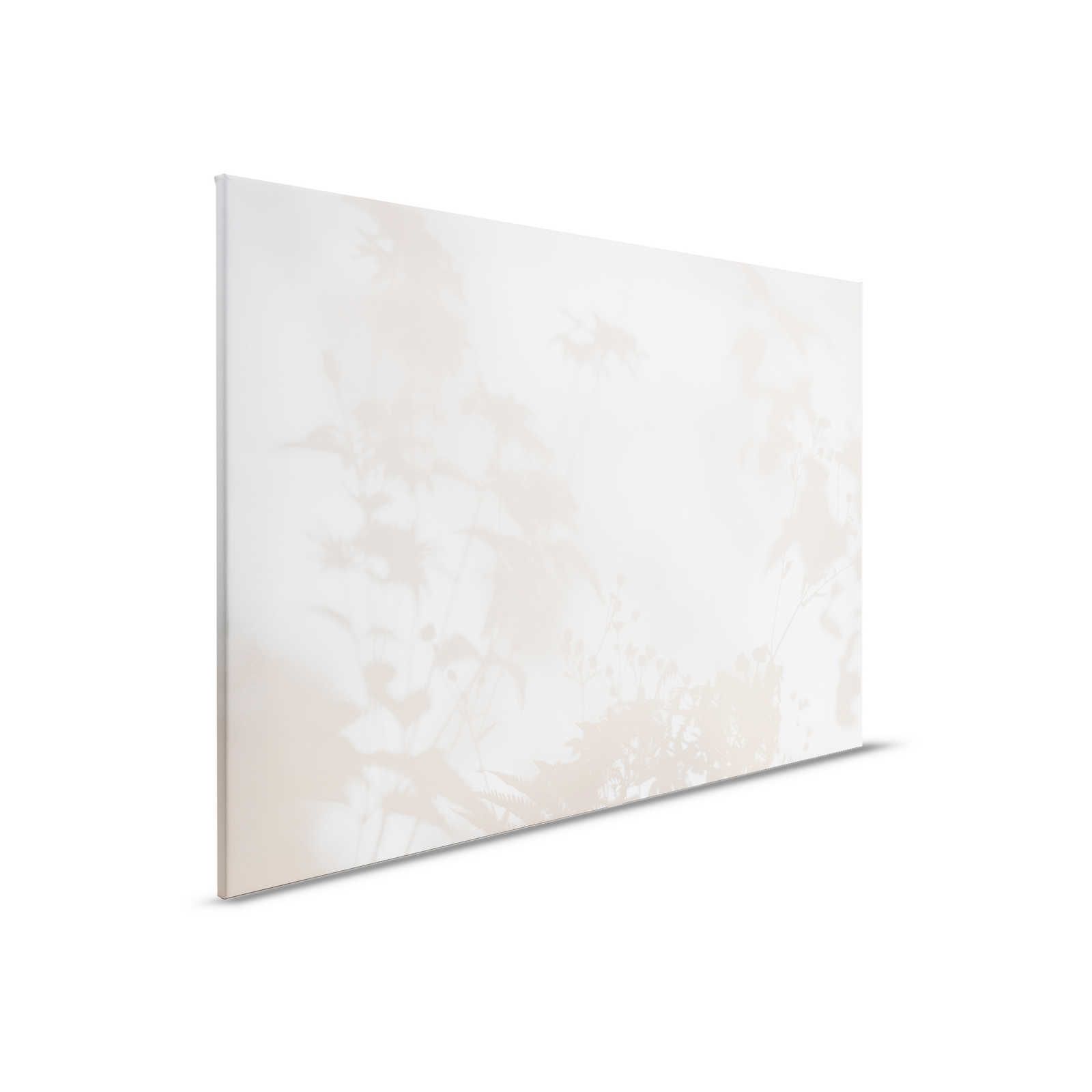 Shadow Room 1 - Natur Leinwandbild Beige & Weiß, verblasstes Design – 0,90 m x 0,60 m

