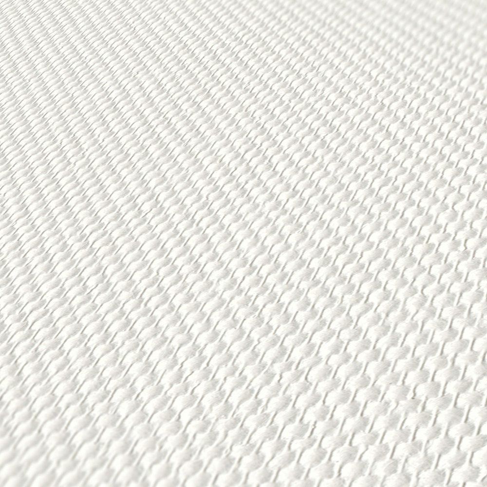             Glasfasertapete mit mittelgroßer Doppelkette – weiß pigmentiert vorgestrichen
        