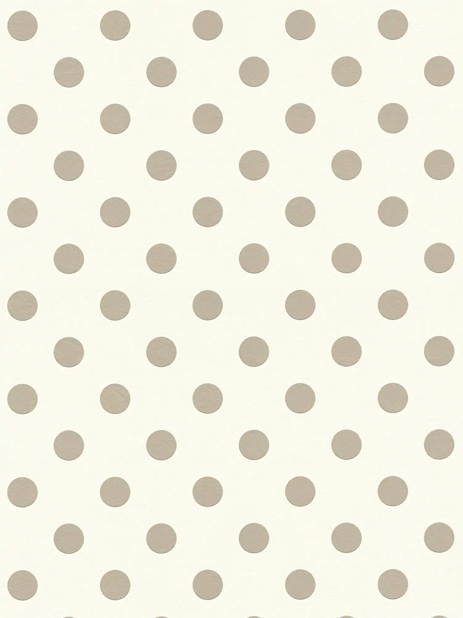         Vliestapete Punkte, Polka Dots Design für Kinderzimmer – Beige, Taupe
    