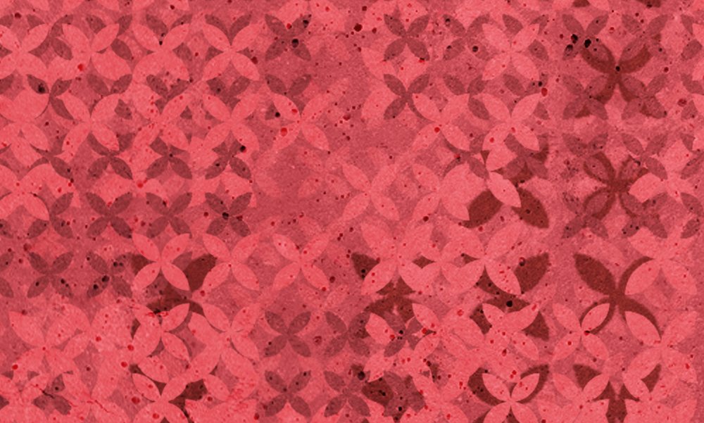             Pixel Fototapete Kreuzstich Muster – Rot, Schwarz
        