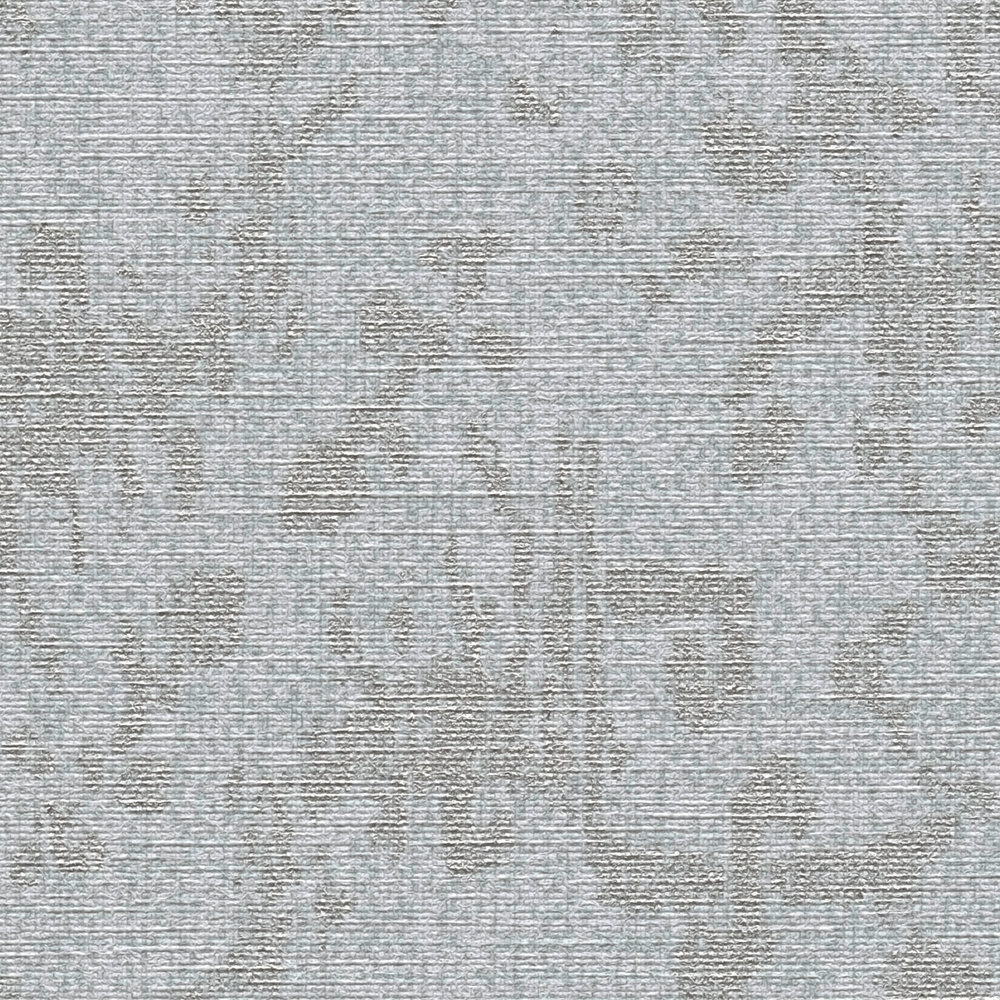             Textiloptik Tapete Ethno Ornament Muster – Grau
        