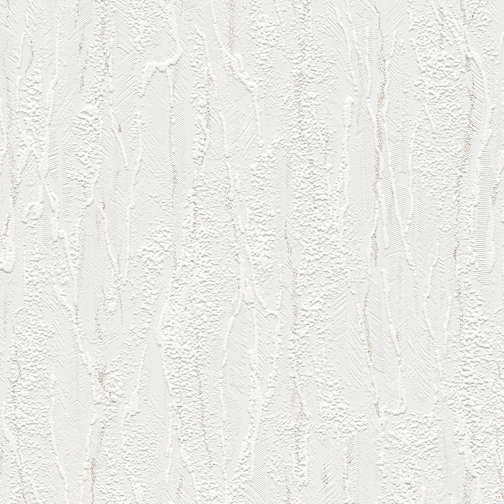             Tapete weißes Strukturmuster, graue Akzente – Weiß
        