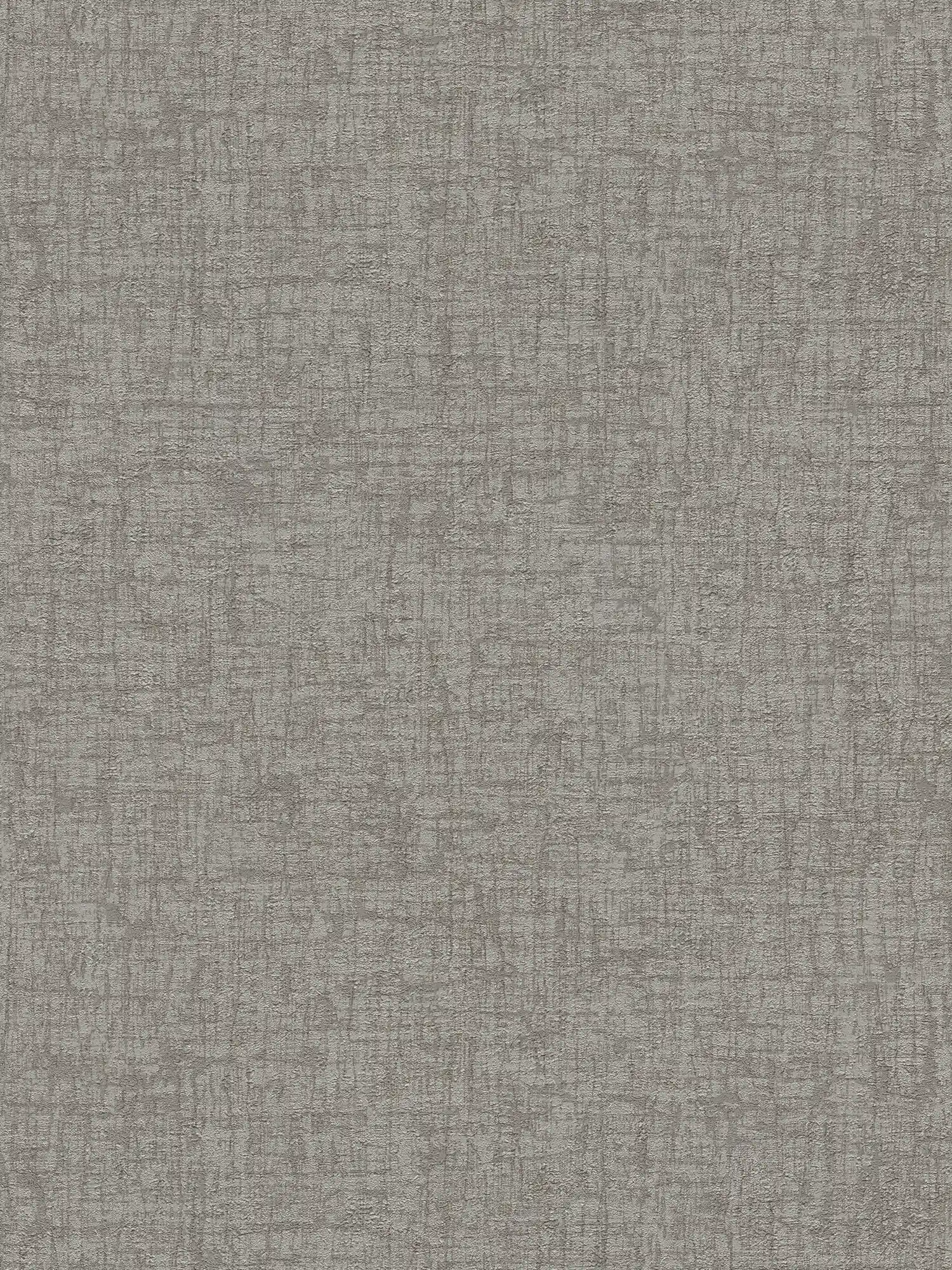 Vliestapete mit Struktur in Textiloptik – Grau, Dunkelgrau
