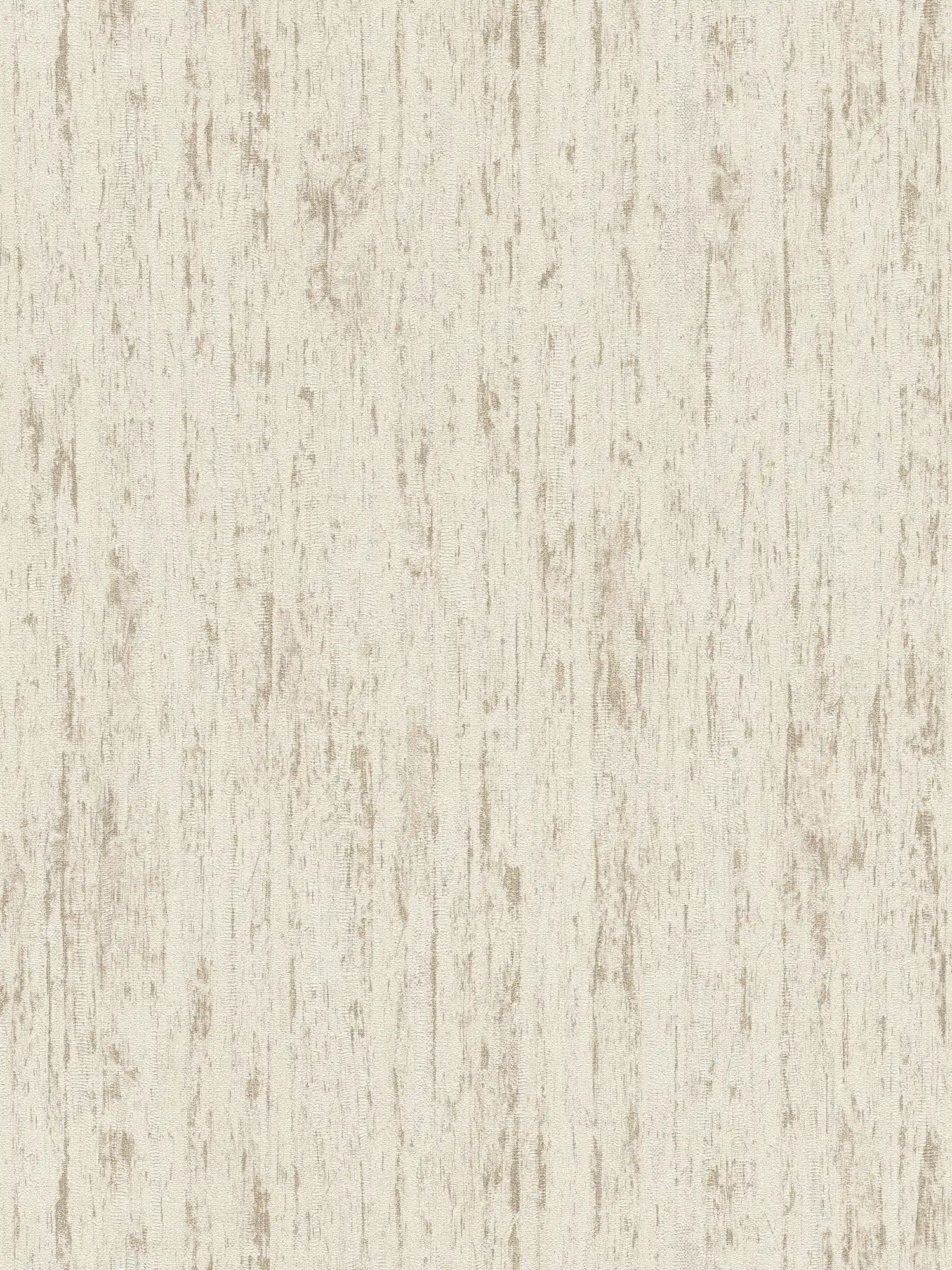Tapete mit wellenförmiger Linienbemusterung – Weiß, Beige, Gold
