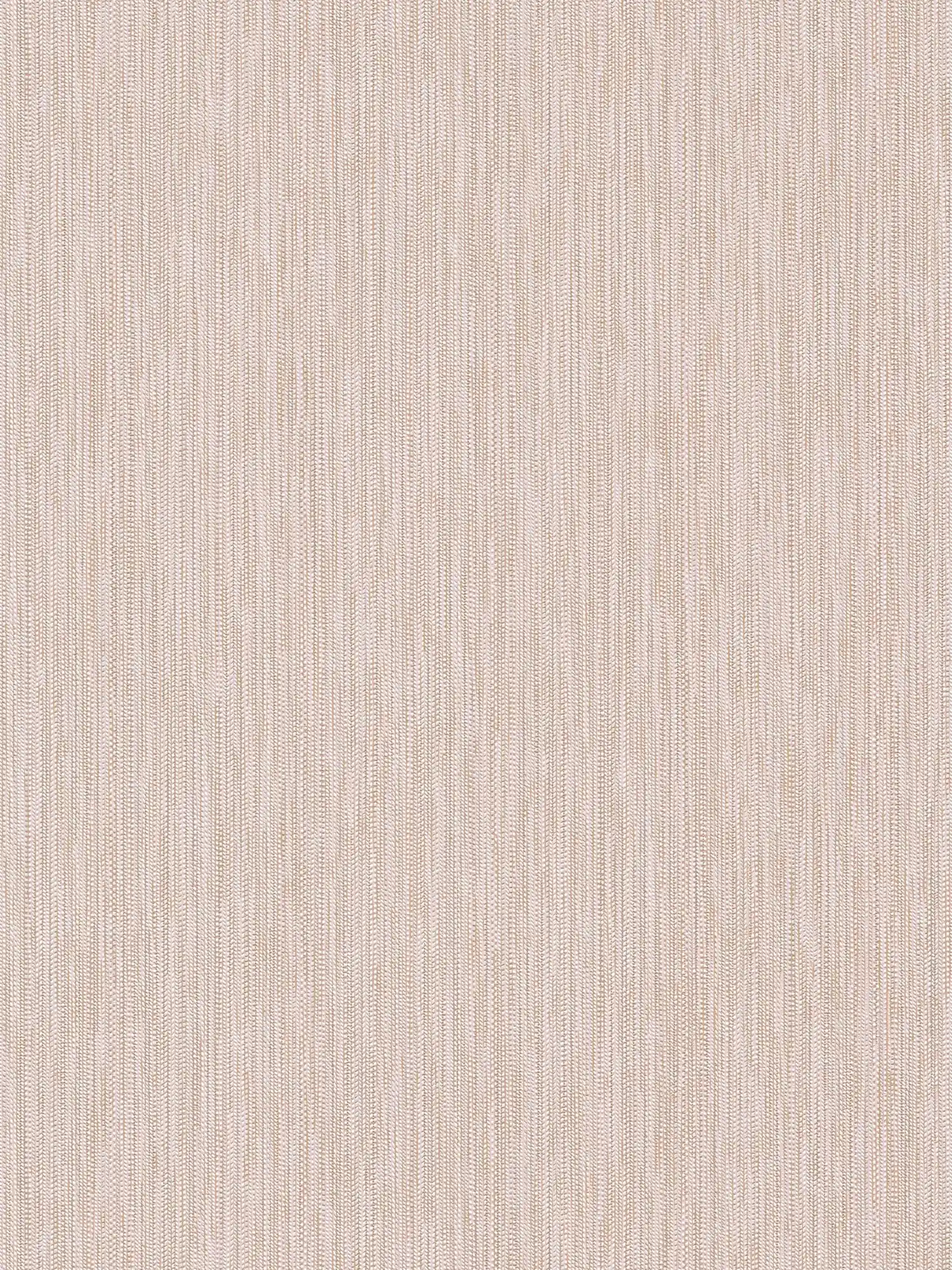 Mehrfarbige Vliestapete mit Zopf-Muster – Rosa, Grau, Braun
