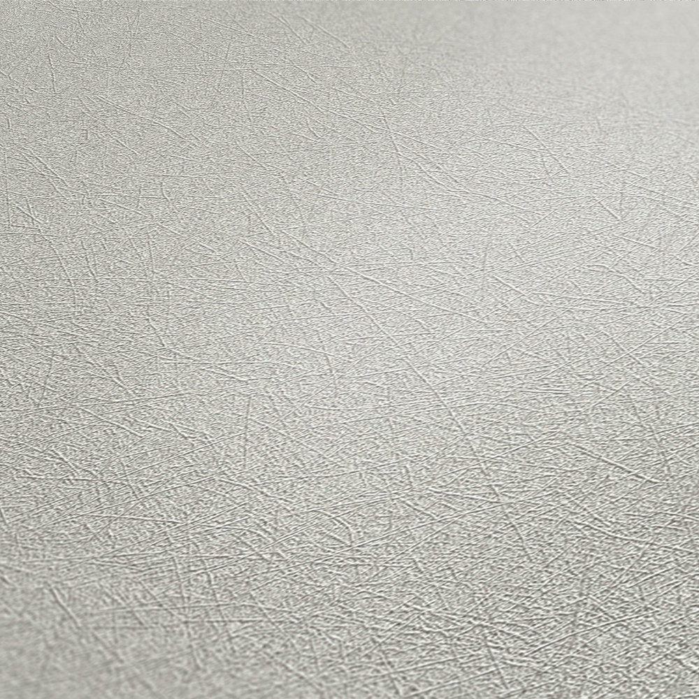             Vliestapete einfarbig mit Faser Strukturmuster – Grau, Silber
        