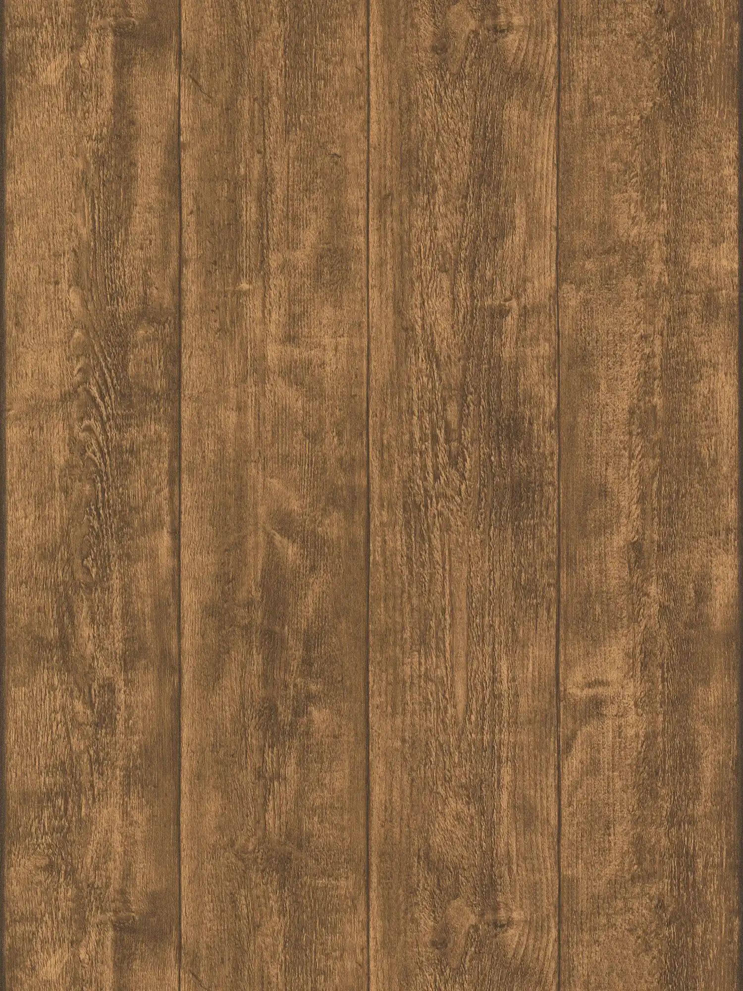 Holzoptik Vliestapete mit rustikaler Maserung – Braun
