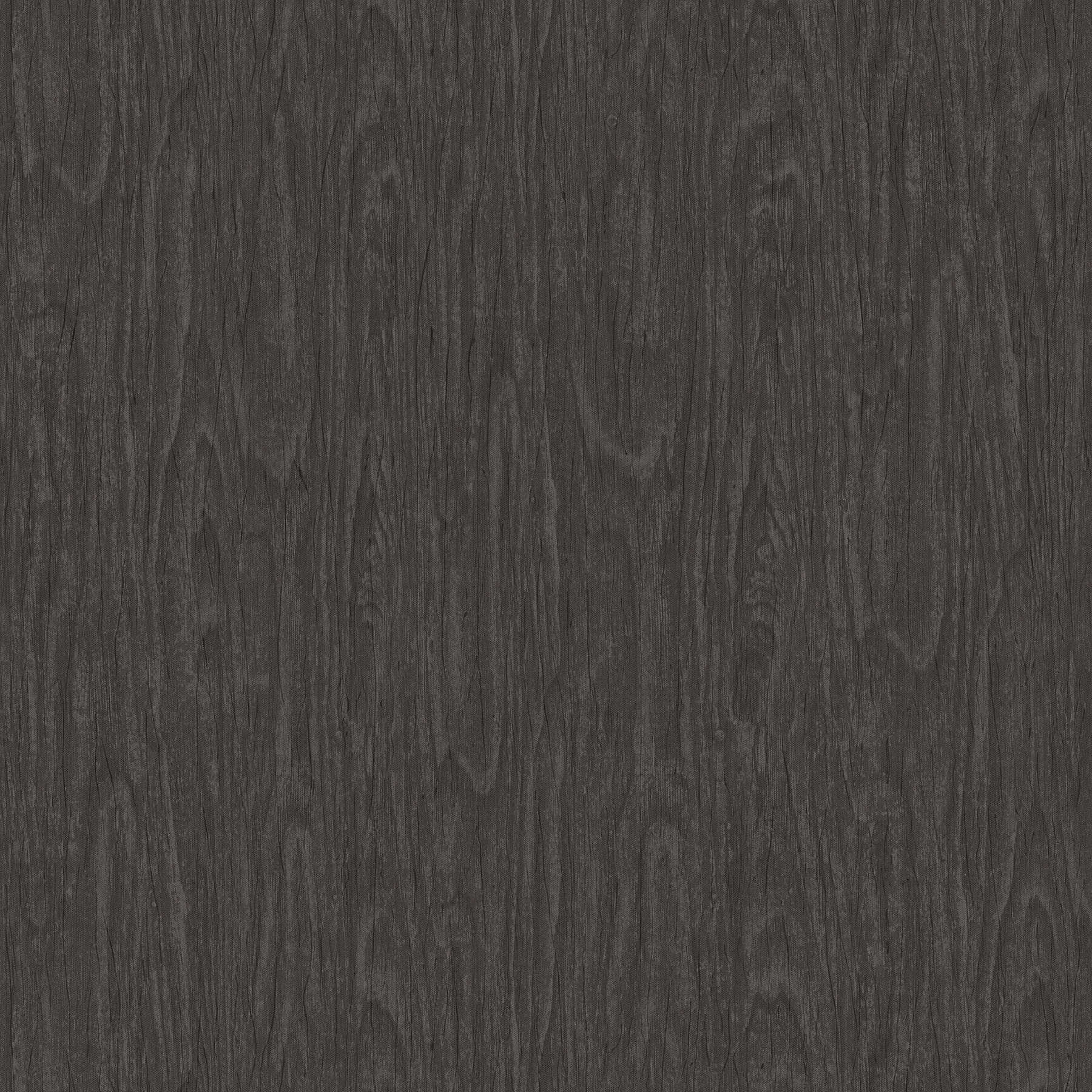             VERSACE Home Tapete realistische Holz Optik – Grau, Schwarz
        