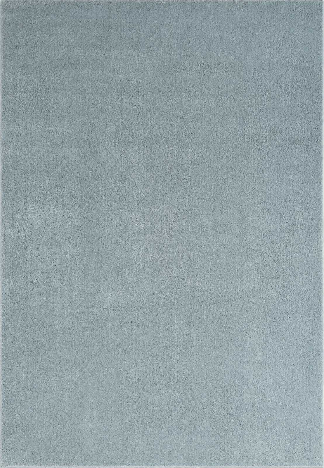             Flauschiger Runder Hochflor Teppich in Blau – Ø 120 cm
        
