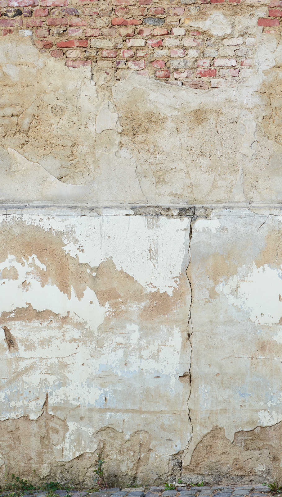             Steinwand Tapete mit Betonoptik im abstrakten Look – Beige, Grau, Braun
        