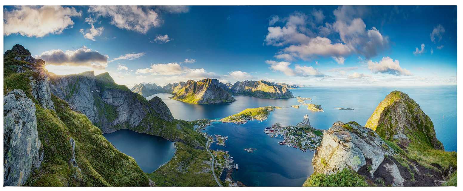             Leinwandbild von Norwegen im Sommer – 1,00 m x 0,40 m
        